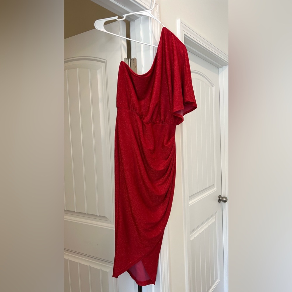 Sparkle Red Cocktail Dress